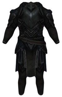 La Cota de Ébano (como se ve en Skyrim)