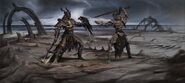 Concept art for the dragonplate armor.