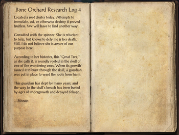 Bone Orchard Research Log 4