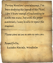 Letter from Quintus Navale