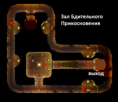 Зал бдительного прикосновения. План