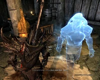 Il fantasma una volta alzatosi dalla sedia