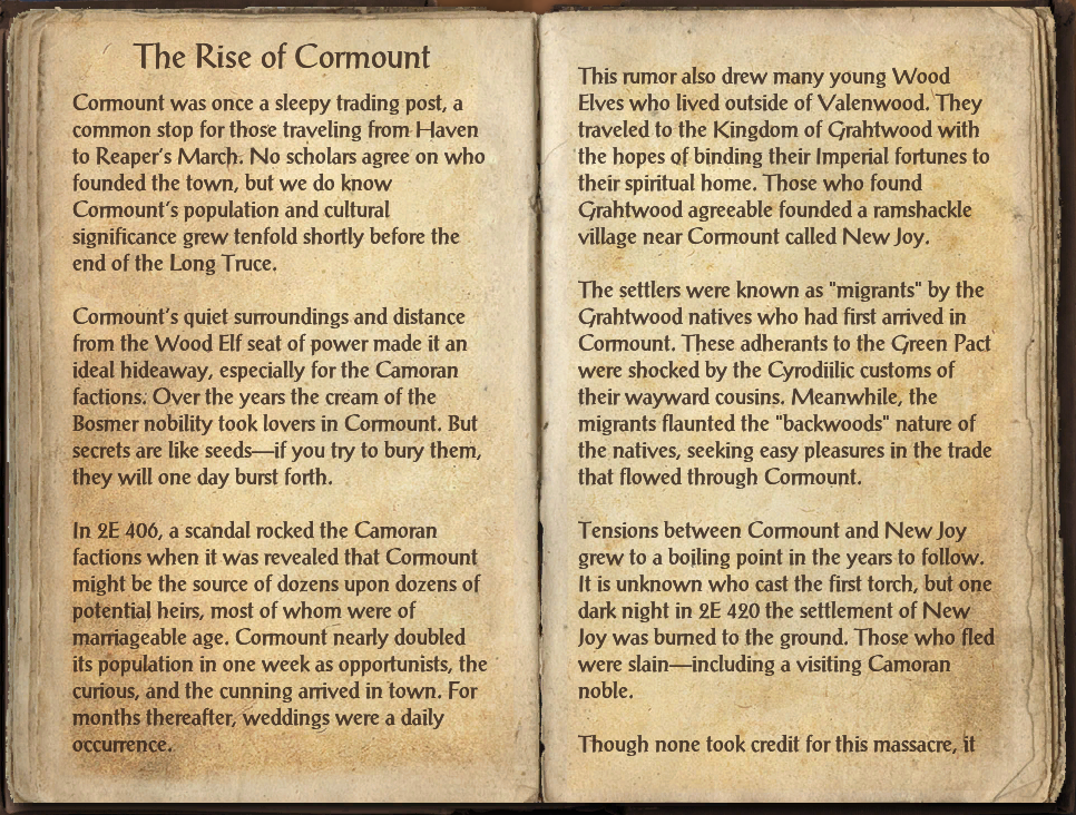 The Rise of Cormount | Elder Scrolls | Fandom