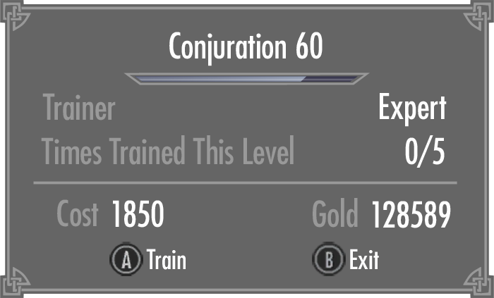 skyrim how to train conjuration