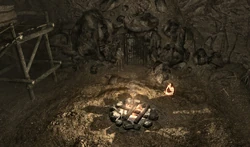 Vista general del centro de la mina.