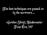 Gaiden Shinji quote at the beginning The Elder Scrolls: Arena