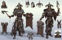 Steel Armor variations concept art