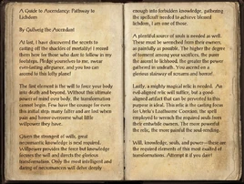 Ascendancy Pathway to Lichdom