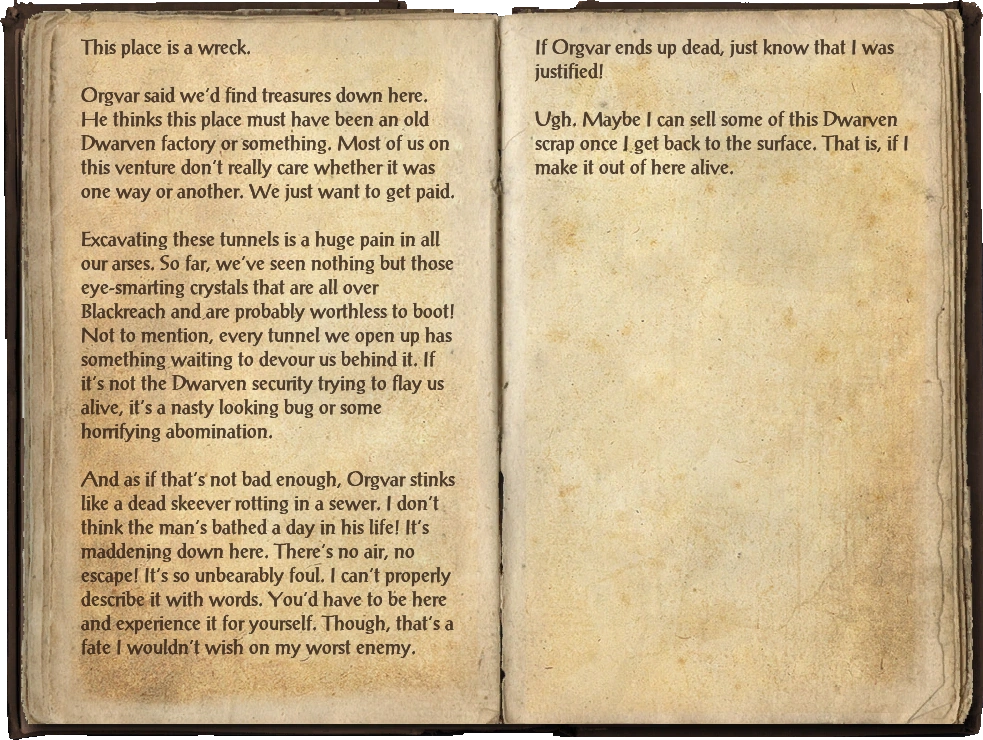 Scrapper's Journal | Elder Scrolls | Fandom