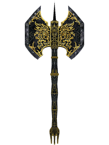 Ebony Battle Axe (Oblivion) | Elder Scrolls+BreezeWiki