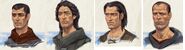 Imperial male hairstyles concept art