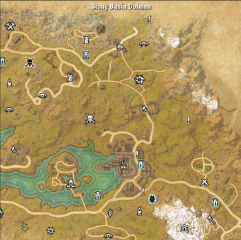 Stony Basin Dolmen Map