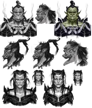 Orc Faces.jpg (1.8 MB) Orc faces concept art.