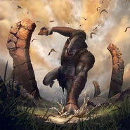 Karta „Dziki ogr” z gry The Elder Scrolls Legends