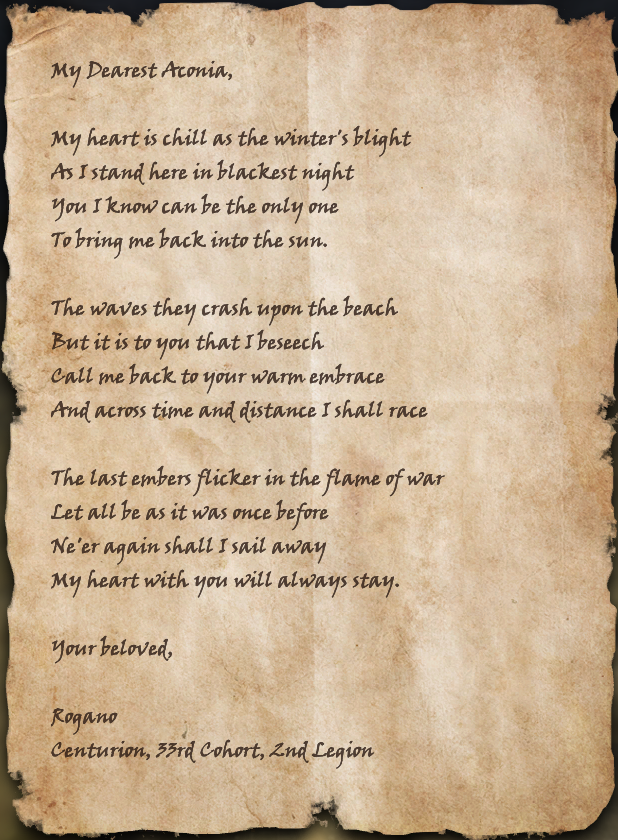 Love Letter, Elder Scrolls