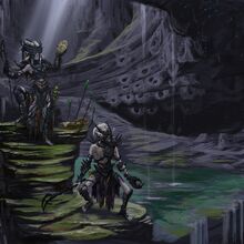 Falmer Skyrim Elder Scrolls Fandom Drew @divaythfyr's falmer ypiroth and my mogdash on their travels to blackreach because ypiroth, either for being a snow elf or a disney princess, is a magnet for all small cute animal sidekicks and. falmer skyrim elder scrolls fandom
