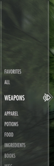 Items Menu