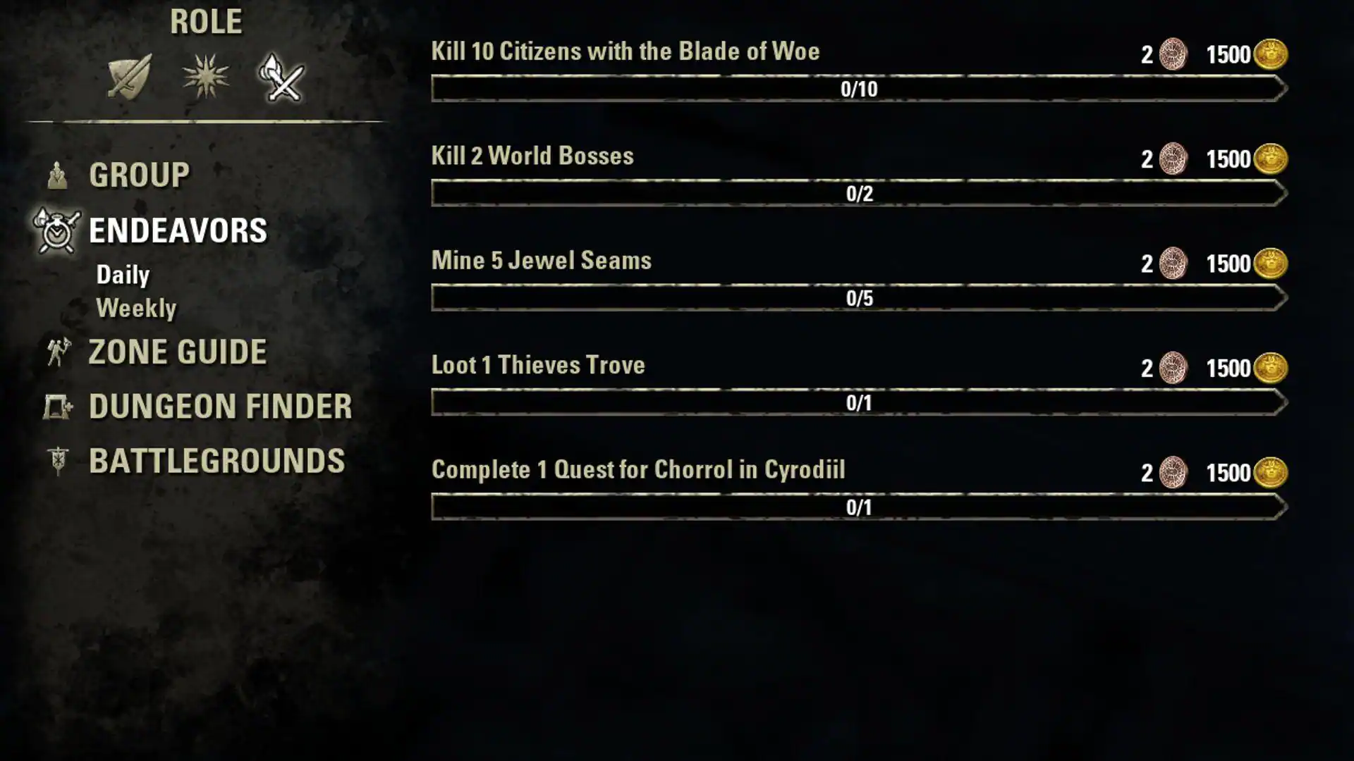 Endeavors in the upcoming update :: The Elder Scrolls Online English