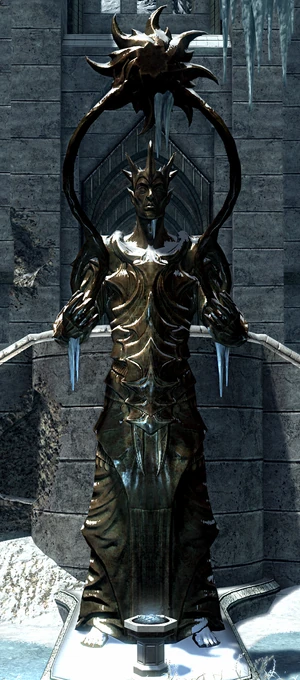 Posąg Auri-Ela z gry The Elder Scrolls V: Dawnguard