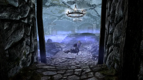 Вход в библиотеку храма