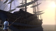 The Lydia, anchored in the Daggerfall docks