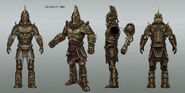 The Dwarven Armor from several different angles.