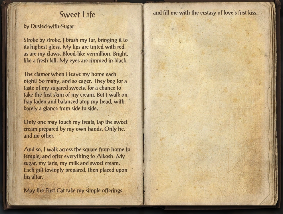 Sweet Life | Elder Scrolls | Fandom