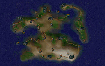 Карта в The Elder Scrolls: Arena