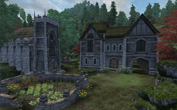 Вид на приорат