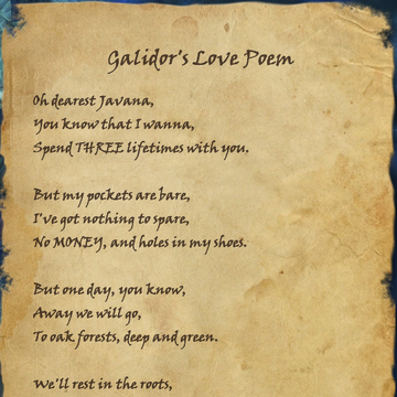 Galidor S Love Poem Elder Scrolls Fandom