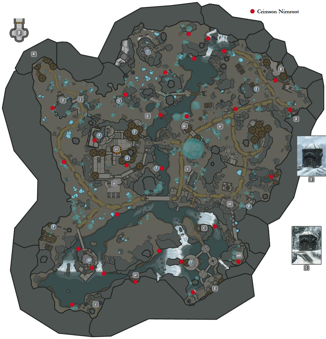 Blackreach Crimson Nirnroot Map Crimson Nirnroot (Skyrim) | Elder Scrolls | Fandom