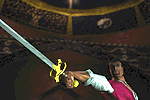 Cyrus wielding Soul Sword.