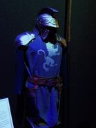 Daggerfall Covenant's armor, With their Crest The Lion and their color Blue.