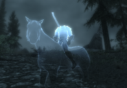 The Headless Horseman near Dragon Bridge.