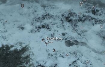 Skyrim map Shrouded Grove