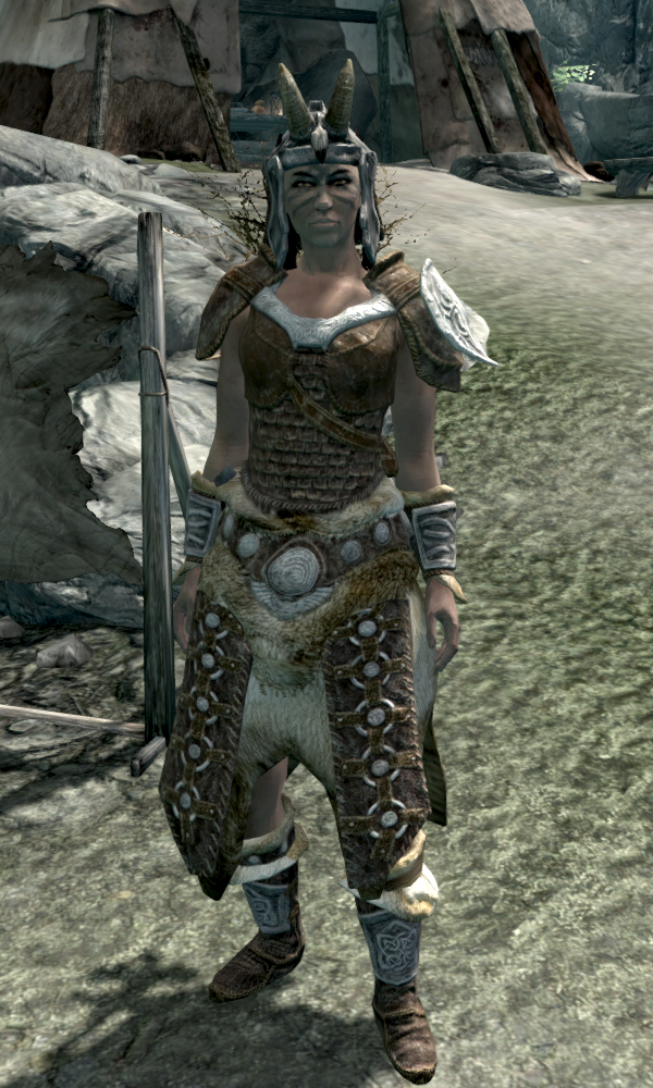 skyrim hide armor female