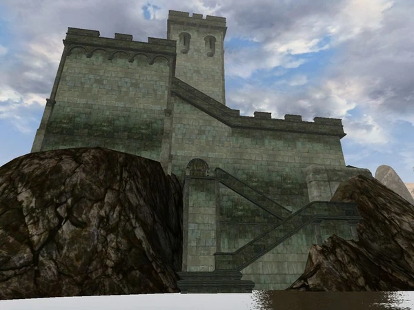 Вход в форт с воды