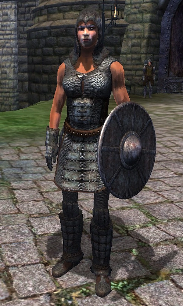 female chainmail armor