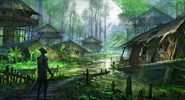 Murkmire Concept Art 1.png (1.38 MB) A village in the midst of weakly spread swamp.