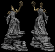 A full model of Sotha Sil's statue in Clockwork City