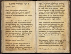 Sacred Witness, Part 1, as seen in The Elder Scrolls Online.
