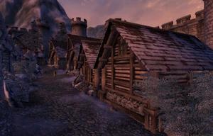 Bruma bij zonsondergang in Oblivion