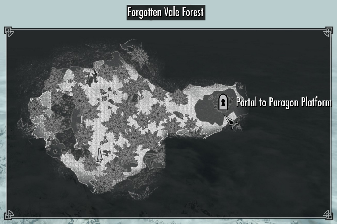 Detailed Skyrim Forgotten Vale Map Forgotten Vale Forest | Elder Scrolls | Fandom