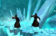 Two of Varen's Dremora guardians inside the star.