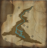 A map showing the major Forsworn sites.