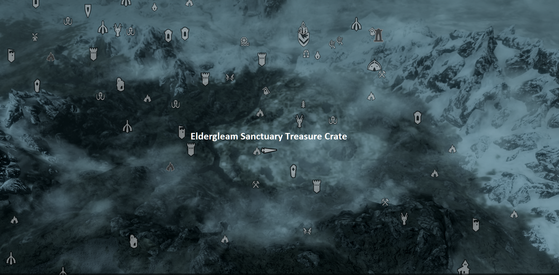 Eldergleam Sanctuary Skyrim Map Eldergleam Sanctuary Treasure Crate | Elder Scrolls | Fandom