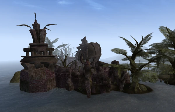 Руины на острове