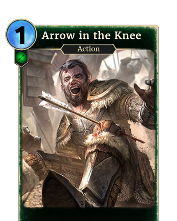 Arrow In The Knee Legends Elder Scrolls Fandom