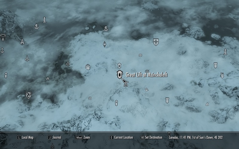 Blackreach Skyrim Map Location Great Lift At Mzinchaleft | Elder Scrolls | Fandom