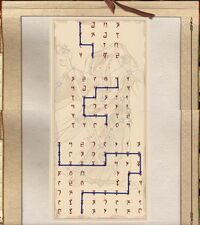 The Mage on the background of the map of the Dreamworld's Test of Patience.